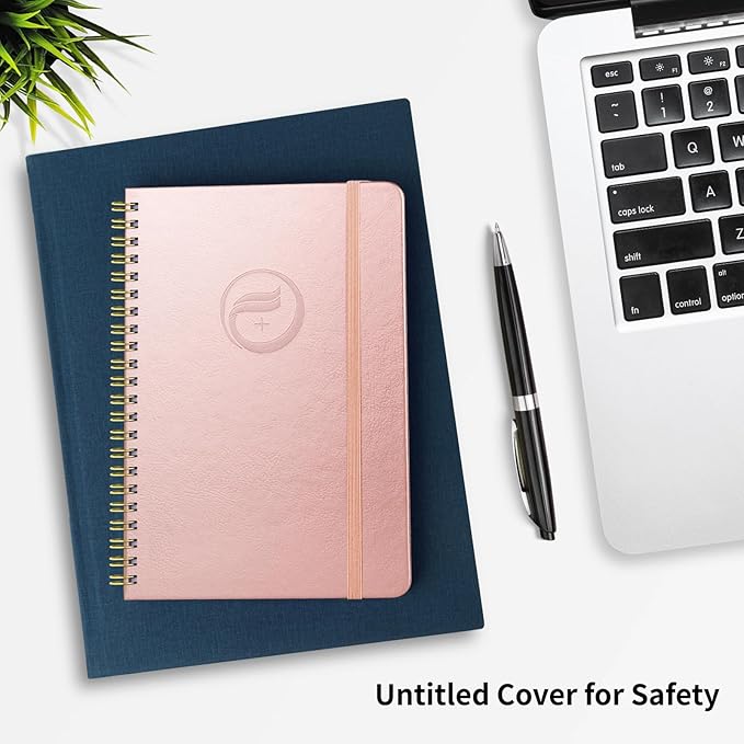 Address Book with Alphabetical Tabs-Address and Password Book for Seniors - Hardcover Spiral Bound Phone Book- Record Contacts, Website Login Passwords, Special Days -5.7" x 7.7", Rose Gold