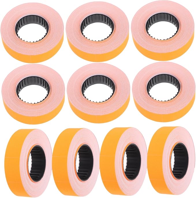 Angoily 10rolls Retail Price Tags Paper Price Labeller Accessories Easy Application