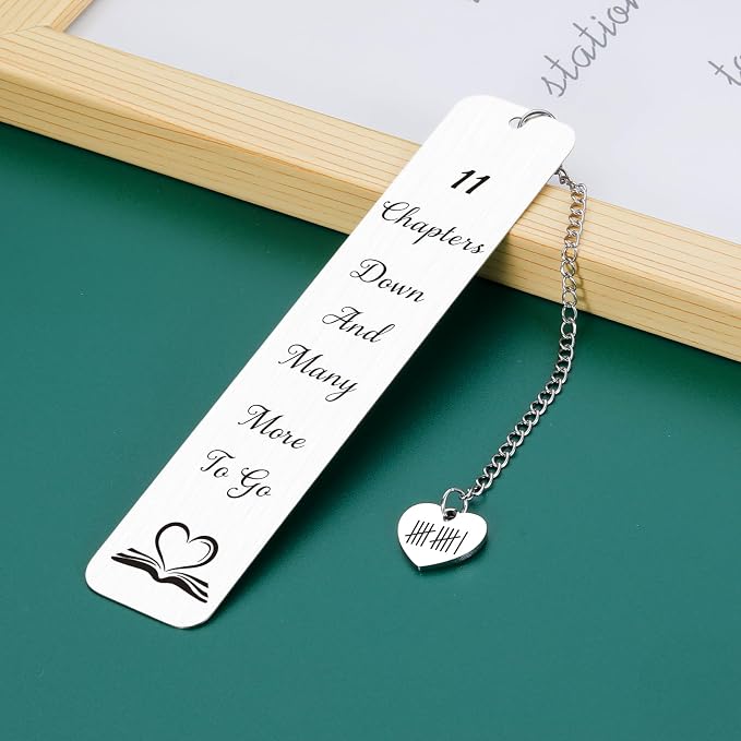 11 Years Anniversay Steel Gifts for Her Him Steel Gifts for 11th Anniversary 11 Years Wedding Anniversa-ry Day Gift for Husband Wife Men Women White Elephant Gift for Adults Christmas Valentine