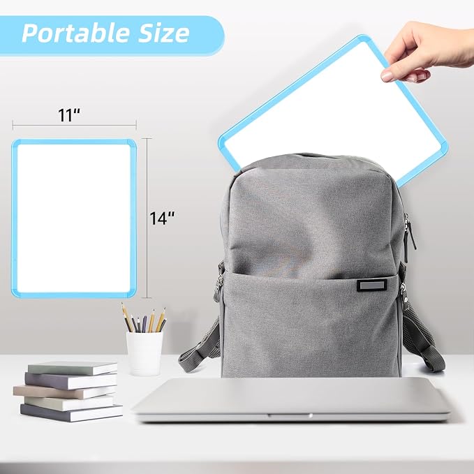 VUSIGN Small White Board Dry Erase, Blue