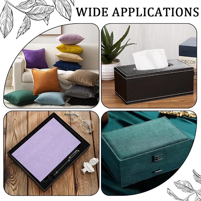 CRASPIRE 51x11.8 Linen Book Cloth Light Purple Lilac for Books Binding Fabric Surface Paper Backed Bookcover Woven Cloth Books Album Scrapbooking Archival Covering Protector Bookbinding Supplies