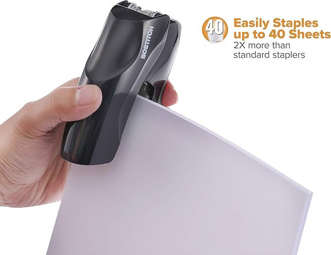 Bostitch Office EZ Squeeze Heavy Duty 3 Hole Punch and Heavy Duty Stapler Bundle