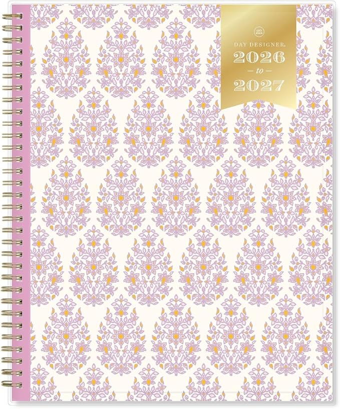 2026-2027 Blue Sky Day Designer Kerridge Lilac 8" x 11" Academic Year Weekly & Monthly Planner, Plastic Cover (158165)