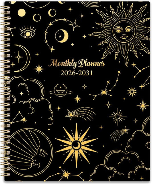 2026-2031 Monthly Planner/Calendar - 5 Year Monthly Planner 2026-2031 from Jul. 2026 - Jun. 2031, 9" x 11", 60 Months Calendar, Large 5 Year Planning with Tabs, Double-Side Pocket, Holidays
