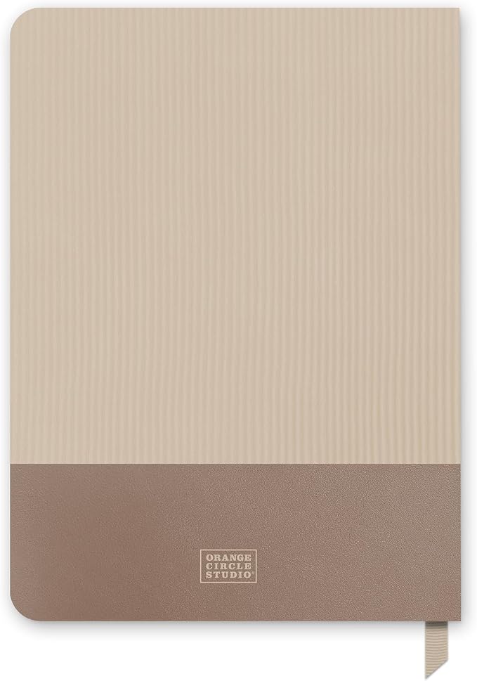 Orange Circle Studio Academic Planner 2025-2026, Sand Dollar, Medium