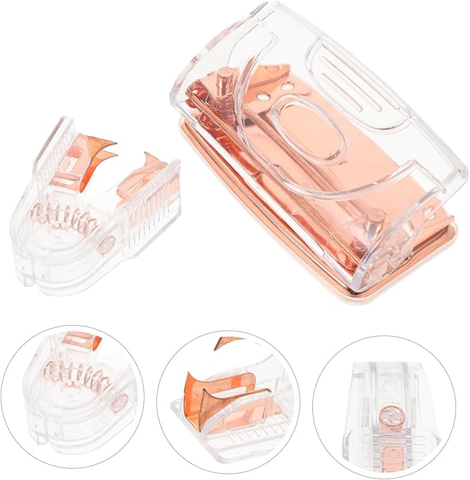 Holibanna 1Set Transparent Office Supplies Puncher Heavy Duty Staple Remover Ergonomic Design for Effortless Staple Removal Stylish Desk Accessories