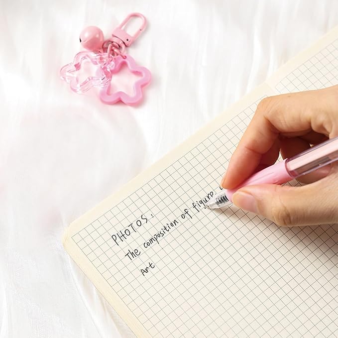 MOZXIRZ 8 Pcs Cute Pink Stationery Set for Girls Boys Women Back to School Supplies Office Supplies Kawaii Candy Colors Stationery Gift Including Pen Pencil Highlighter Eraser (Pink)