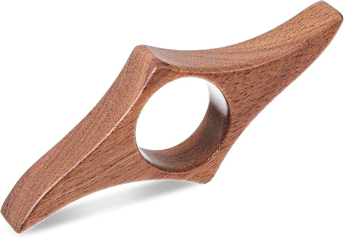 Nogeqi Thumb Book Page Holder, Handmade Natural Walnut Book Opener Holder, Reading Gifts for Books Lovers Readers Bookworm Reading Accessories, Medium - 0.87inch