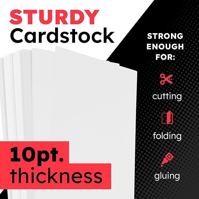 Hygloss Medium Poster Board 11x14 - 100 Poster Boards Bulk Pack - 10 Pt. Thickness White Poster Board Paper for Projects, Presentations, Displays, Signs, Crafts - Blank Posterboard Multipack 11" x 14"