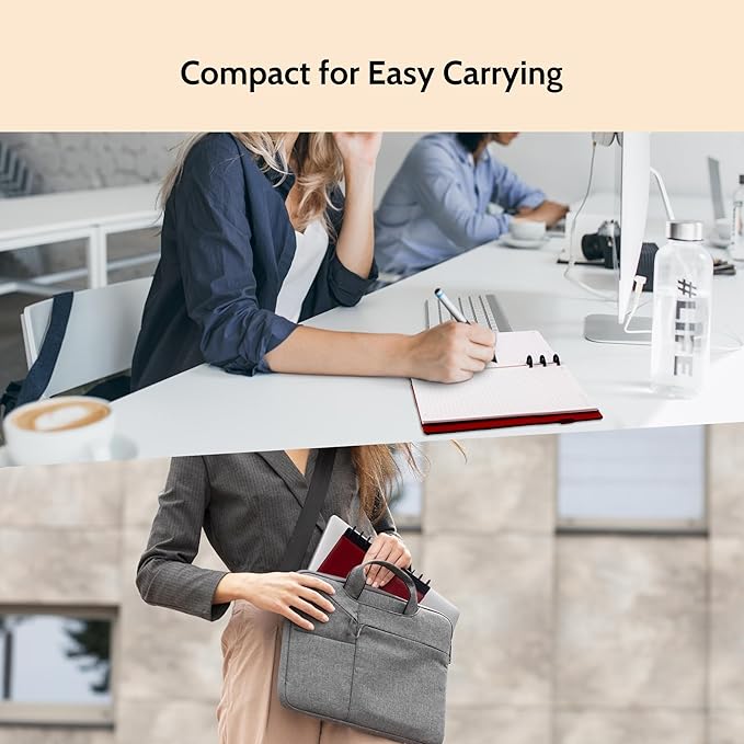 Refillable Notebooks for Work Discbound: Hardcover Notebook with 5 Subject Removable Dividers Tabs Colleged Ruled Small Journal for Writing Women Men 224 Pages,Dark Red