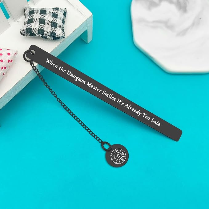 DND Gifts DND Bookmark When The Dungeon Master Smiles It's Already Too Late Bookmark Dungeon Master Gift RPG Gamer Gift DND Player Gift DM Fans Gift