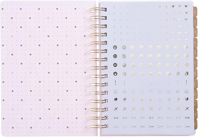 russell+hazel 2025 Spiral Blush Weekly Planner, 12 Month Calendar (January 2025 – December 2025), 5.875" x 8.25” (100620)