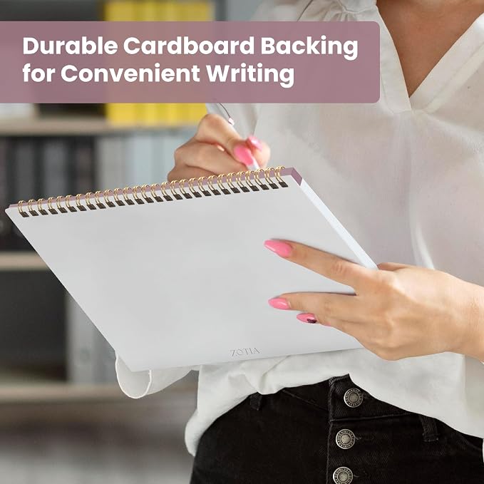 Weekly To Do List Notepad with 52 Undated Sheets（8.5"×11"）6 Pack - Undated Weekly Planner Notepad for Office Desk Accessories and Supplies - Midnight Lilac