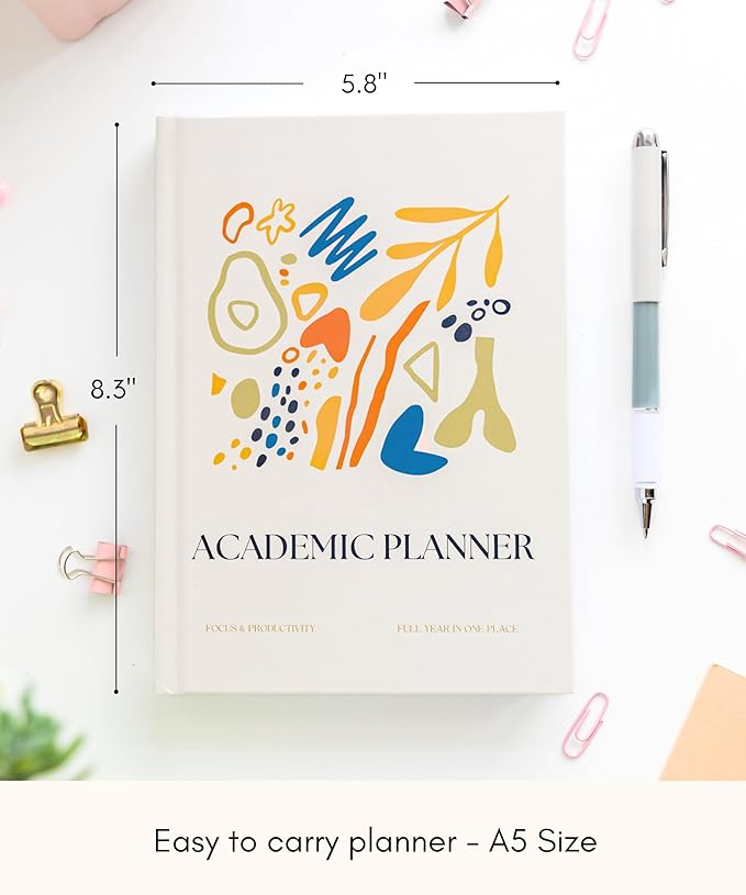 Lamare Academic Planner 2026 College Essentials – Undated Weekly College Student Planner for Homeschool, High School, College & Nursing Students