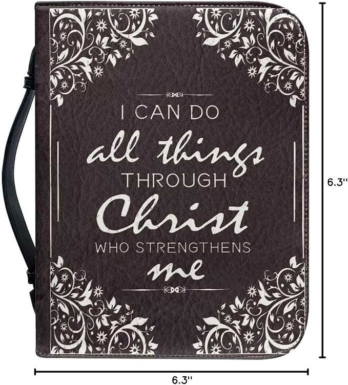 Floral Bible Covers for Man Multi-Purpose Women Bible Carrying Case Lightweight Bible Bookmark Protector PU Leather Bible Covers Case