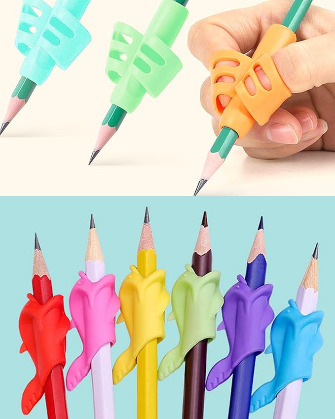 10 Pack Pencil Grips for Kids Handwriting,Pencil Gripper Holder Posture Correction for Preschooler Training, Pen Writing Aid Tool for Kids Preschools Students