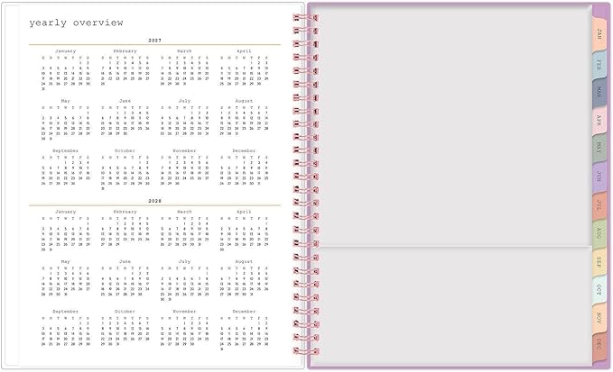 Blue Sky WAAV 2027 Weekly and Monthly Planner Calendar, January 2027 - December 2027, 7" x 9", Flexible Cover, Durable Twin Wire Binding, Laminated Tabs, Storage Pocket, Bailey