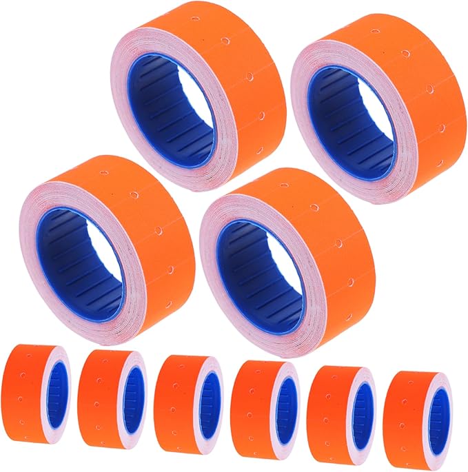 10rolls Price Tag Stickers for Print Labels for Retail and Office Strong Adhesion Price Marker Paper Efficient Organization for Products and Pricing