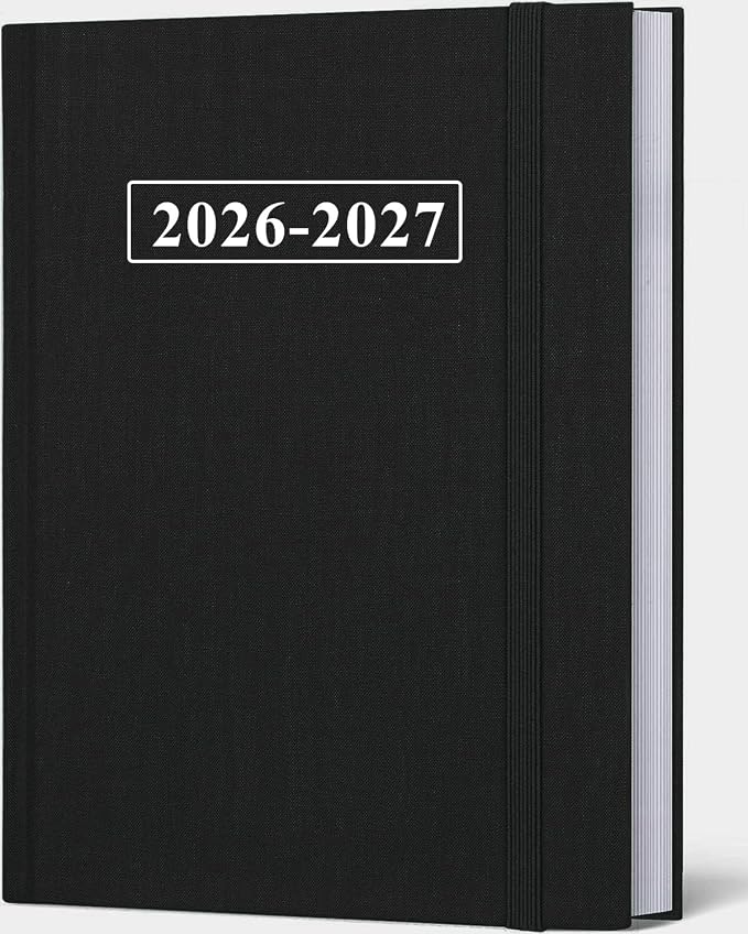 Planner 2026-2027 - 8.5'' × 11'' Weekly & Monthly Planner from July 2026 to June 2027, Large Planners 2026-2027 with Pefect Organizer, Fabric Cover, Inner Pocket, Black