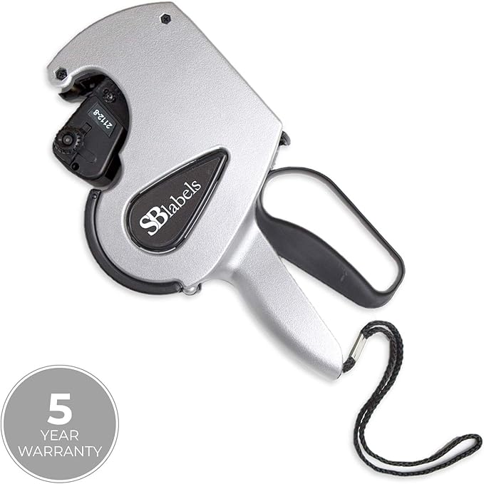 SBLabeler One Line Pricing Gun, Labels, Inker, Label Peeler / 8-Digit Pricing Gun