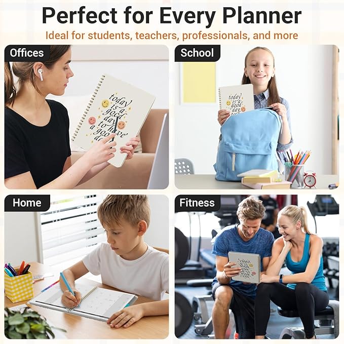 Academic Planner 2026–2027, Weekly & Monthly Calendar Planner, July 2026 – June 2027, Hardcover Agenda Book with Tabs, A5 (6.3" x 8.5"), Daily Organizer for Students, Teachers & School Supplies, Smiley Face (Jul 2026–Jun 2027)