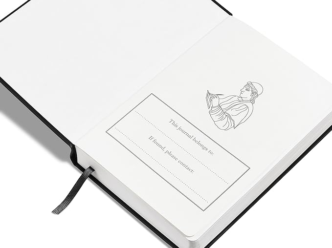 Wykeham's Productive Journal – Weekly Planner to Increase Productivity – Personalization Available (Black, 8.5"×5.5")