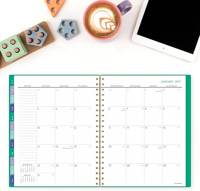 AT-A-GLANCE 2026 Planner, Weekly & Monthly, 8.5" x 11", Large, BADGE, Geo (1753G-905-26)