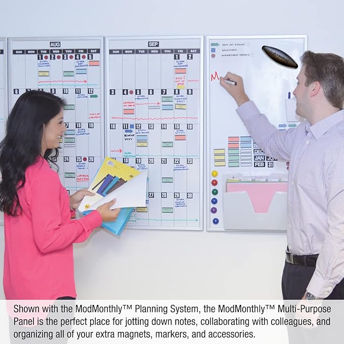 Ultimate Office Magnetic Dry-Erase Multi-Purpose Panel, The Perfect Companion Board for Modular Monthly Planning Calendars (1 Each)