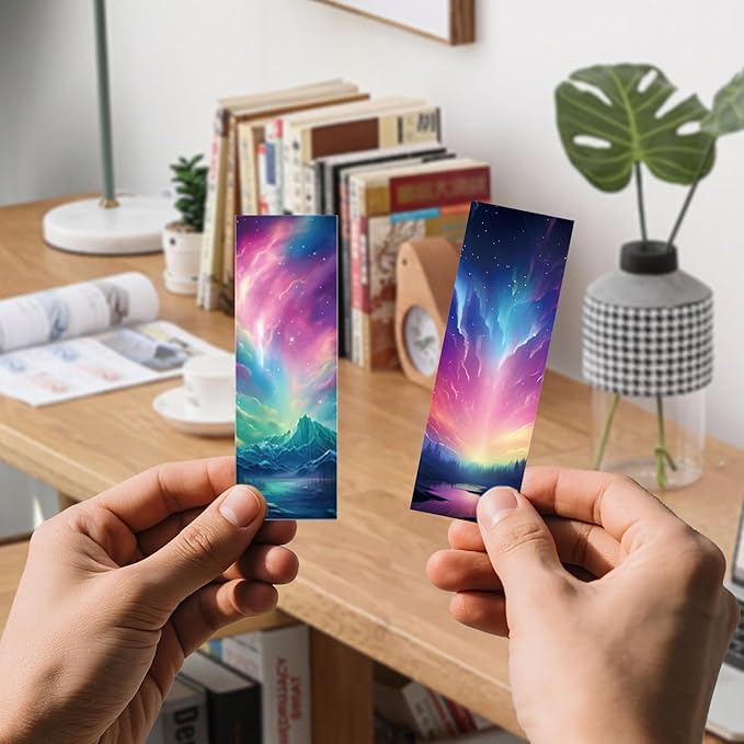 Fantasy Bulk Bookmark for Women - 96 Pcs Starry Sky Moon Space Personalized Paper Bookmark for Book Lovers, Cool Bulk Bookmarks for Adults Children Teachers Students Reading Gifts