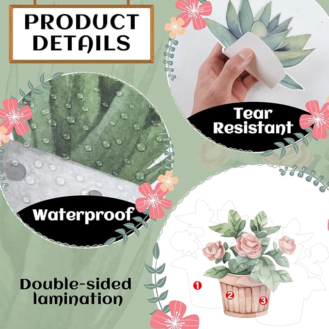 Christian Plant Inspirational Bulletin Board Set Summer Jesus Bible Verse Bulletin Board Sunday Back to School Potted Motivational Cutouts Greenery Religious for Classroom Chalkboard Wall Door Decor