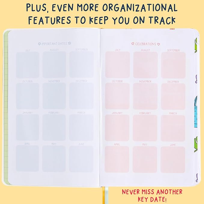 Callie Danielle Academic Planner 2026-2027, 12 Month Planner 8.5 x 11", Dated July 2026 - June 2027, Weekly & Monthly Calendars (Bloomin' All Over)