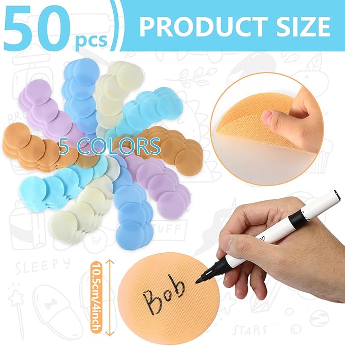 50 pcs Spot Markers Carpet Floor Spots Markers 5 Colors (Includes Pastel) for Classroom Decoration, for Flexible Carpet Dots for School Supplies for Elementary School Teacher