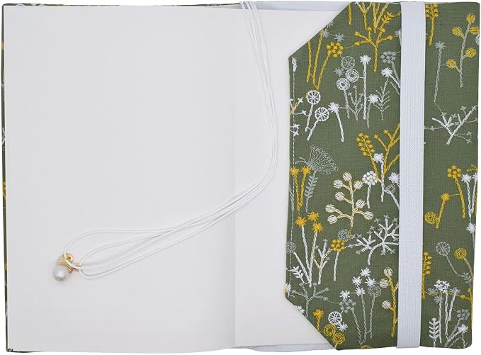 BLBMH 5x8 Book Cover | Handmade Non-Stretch Fabric Sleeve with Bookmark | for Paperback Bible Journal | Privacy Reading Gift for Women - Spring