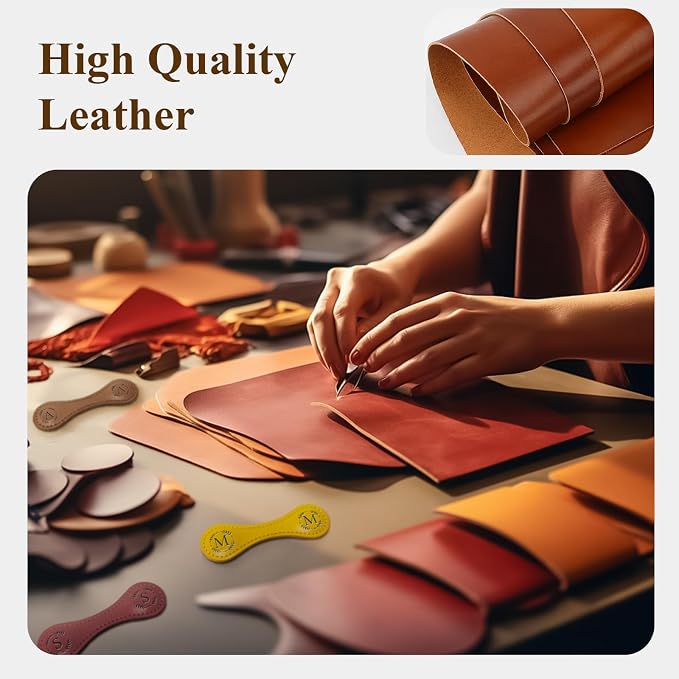 Personalized Leather Magnetic Bookmark with Pen Holder – Custom Initial Design for Readers（Brown-F）