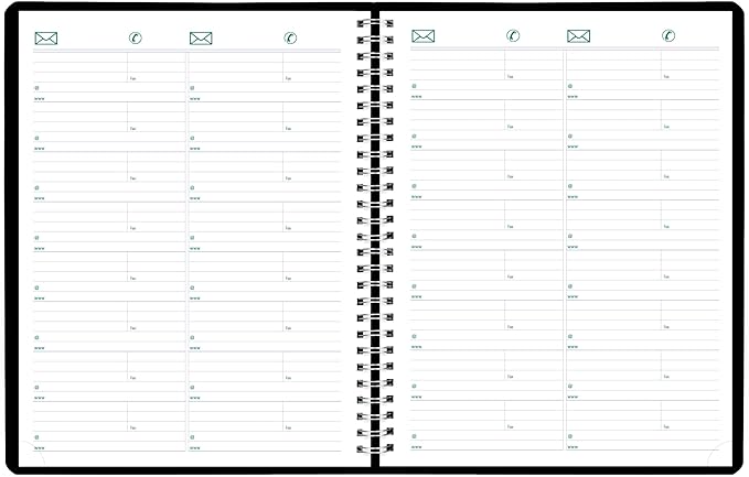 Blueline® 2026 Plan & Link™ Essential Weekly Planner, Appointment Book, 12 Months, January to December, 11" x 9.0625", Black (C5950.81T-26)
