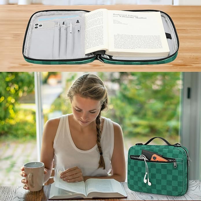 Bible Cover Case for Women Large Bible Cover for Girls Bible Study Supplies Accessories with Handle and Shoulder Strap | Durable