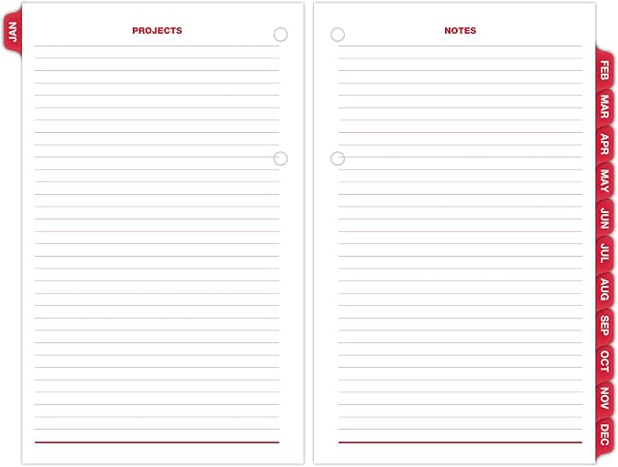 AT-A-GLANCE 2026 Desk Calendar Refill, Daily, 4-1/2" x 7-1/2", Large, Loose-Leaf, Burkhart's Day Counter (E7125026)