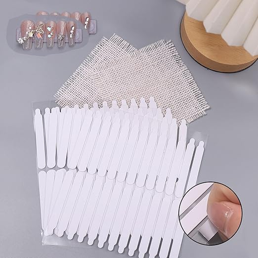 10 Sheets Double Sided Strong Adhesive Tape for Nail Displays and Packaging – Suitable for Nail Art Accessories