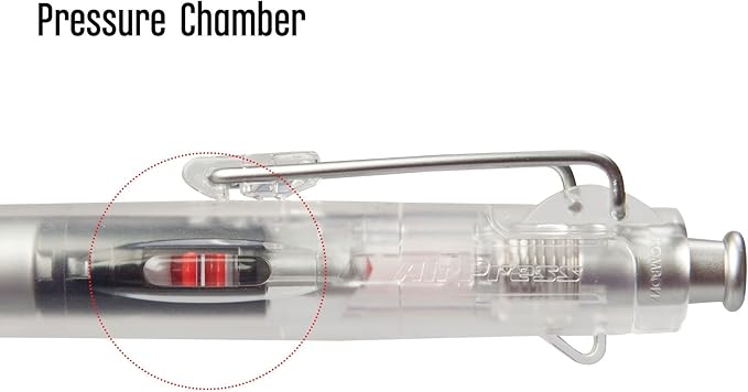 Tombow 56069 AirPress Ballpoint Pen, Clear, 1-Pack
