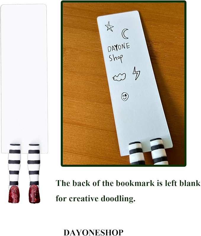 Witch Bookmark Ruby Slippers Book Mark Funny Book Desk Decor Bookmarks for Book Lovers Fathers Day Gifts Gift Ideas (Home-is-Where-Your-Heart-is Bookmark)