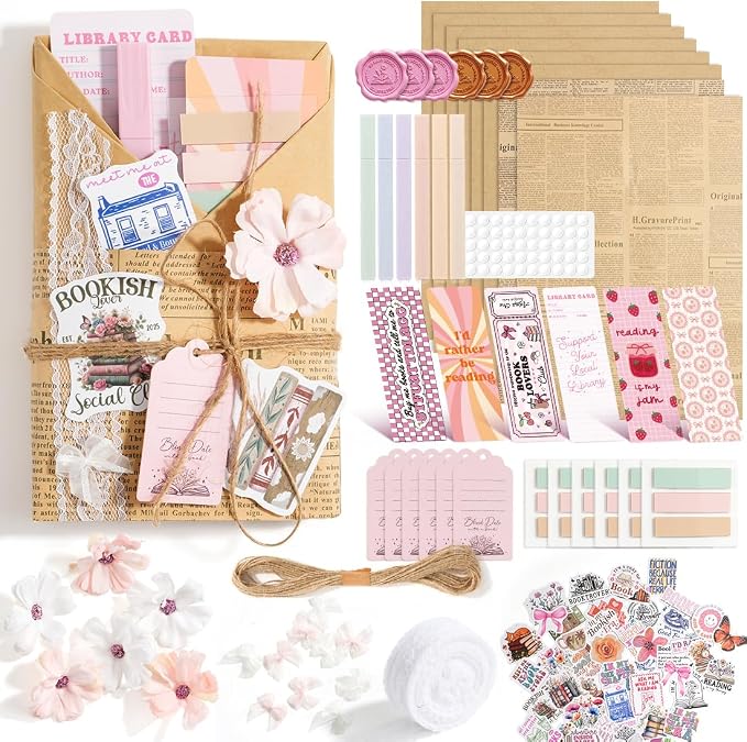 YOPPIX 6 Set Blind Date with Book Gift Bulk, About Everyday Style Theme Blind Book Date Gifts for Book Lover Readers Bookish Librarian Booklovers Club (NO Books Including)