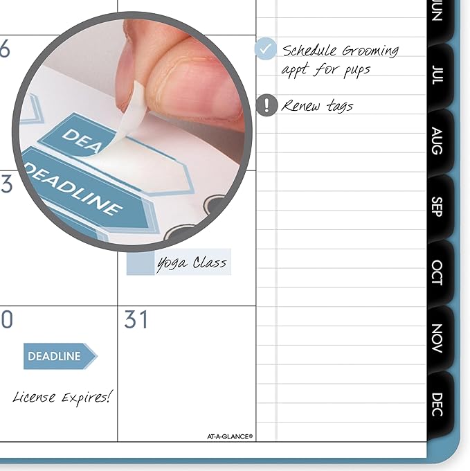 AT-A-GLANCE 2026 Planner, Weekly & Monthly, 8.25" x 11", Large, Contemporary Lite, Sky Blue (7095XL3826)