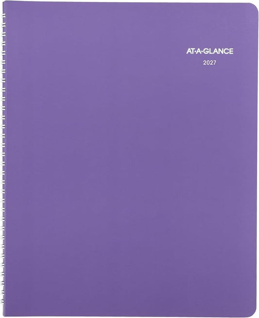 AT-A-GLANCE 2027 Planner, Weekly & Monthly, 13-Month Jan-Jan, 8.5" x 11", Beautiful Day (938P-905-27)