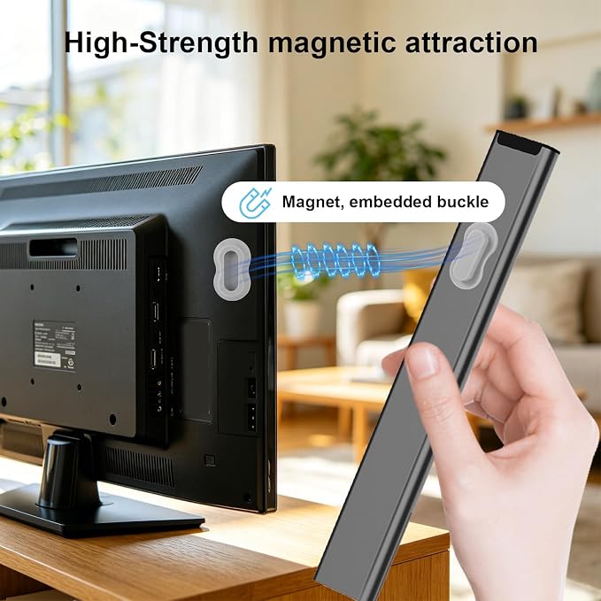 6pcs Magnetic Remote Control Holder, No Drill Wall Mount Silicone TV Remote Holder Self-Adhesive Universal Organizer Storage for Air Conditioner Fan Media AC RV Accessories (Grey)