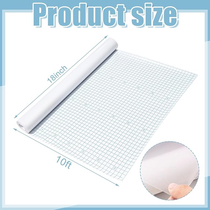 Clear Contact Paper Roll for Books, 18 in x 10 ft Peel and Stick Self Adhesive Book Cover Protector for Crafts Countertops