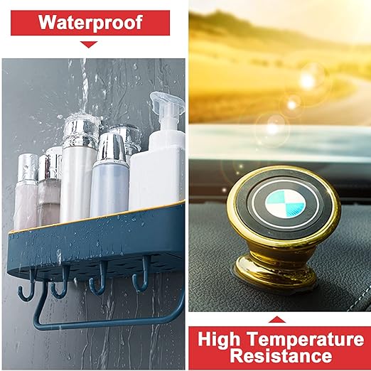 Clear Double-Sided Tape - 0.8" x 16Ft, Heavy Duty Mounting Tape for Automotive, Metal, Plastic - Replace Screws & Welding, Waterproof & High Temp Resistant