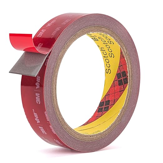3M Double Side Tape Heavy Duty,1in x 10ft Mounting Tape Strong Adhesive Double Sided Tape Waterproof Foam Tape for LED Strip Light, Picture Hanging Strips for Wall