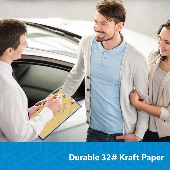 Vehicle Deal Jackets 9x12 Automotive File Folders - 32 lb Kraft Paper Car Dealership Inventory Jackets Sales Document Folders Plain File Jackets with Thumb Cut - Fuchsia, Pack of 200