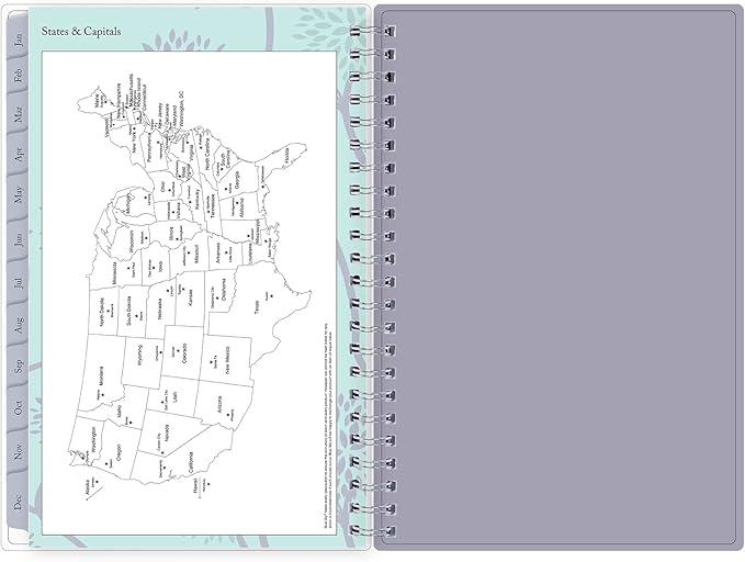 Blue Sky 2023 Weekly and Monthly Planner, January - December, 5" x 8", Frosted Cover, Wirebound, Rue Du Flore (101603-23)
