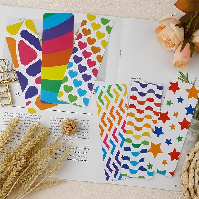 120 PCS Bookmarks for Kids Women Men, Book Lovers, Bookmark, Book Markers for Reading, Cute Book Marks Bulk, Paper Book Mark